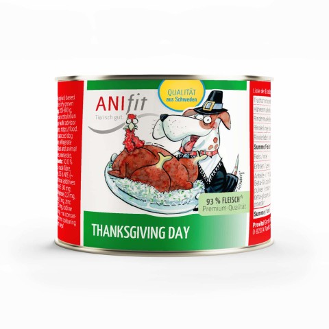 Hund Hundefutter Nassfutter Thanksgiving Day 200g 6 Stück -1- Anifit